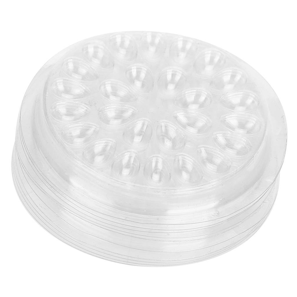 Disposable Eyelash Glue Holder, Transparent Plastic Eyelash Extension Glue Holder with PVC Material, for Eyelash Extension and Tattoo