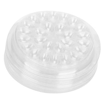 Einweg-Wimpernkleberhalter, Transparenter Kunststoff-Wimpernverlängerungs-Kleberhalter aus PVC-Material, für Wimpernverlängerung und Tattoo
