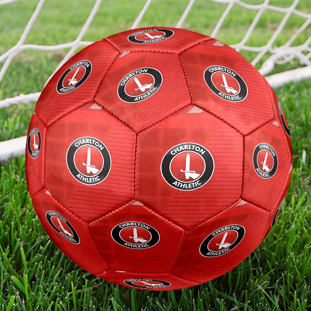 Football Charlton-Athletic Crest Size 5 Soccer Balls, Anti-Slip, Protective Football, Outdoor Sport, a Unique Gift Suitable for Him/her, Birthdays