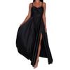 Summer New Solid Color Slit Suspender Maxi Tube Top Dress Sexy Women's Evening Dress For European And American Ladies