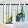 Abstraktes Aquarellmuster Vorhänge Bedruckter Vorhang Wohnzimmer Schlafzimmer Modernes Zuhause Fensterbehänge Künstlerisch Lichtblockierend Polyester Tolle Behandlung