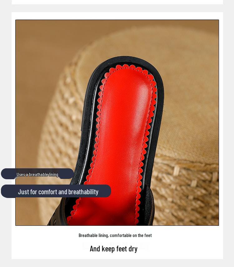 2025 Women's Low Heel Round Toe Sandals & Slippers