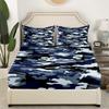 Camouflage Simple Pattern Mattress Three-Piece Digital Printing Mattress Bedding Set Adult Children