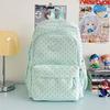 Schoolbag Small Fresh Sweet Cute Japanese College Wind Polka Dot Backpack Junior High School Students Casual Light Large Capacity Backpack