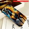 2DFlat Golden-Maned Black Horse in Starry Night All inclusive film hard phone case, compatible with iPhone 18 Pro Max 17 16 15 14 13 12 11