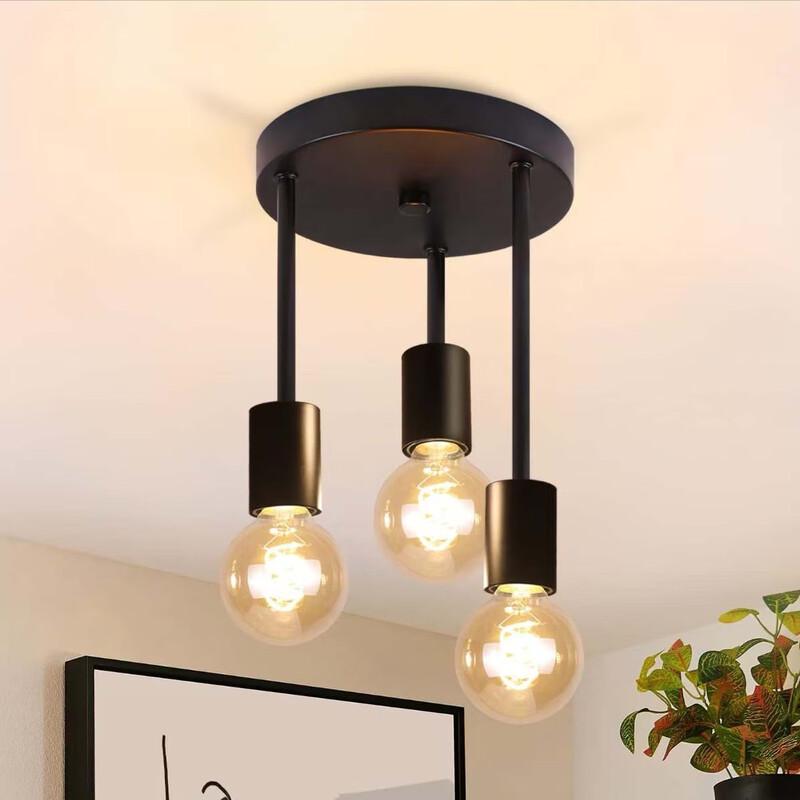 UOSU 3-Head Black Vertical Ceiling Lamp