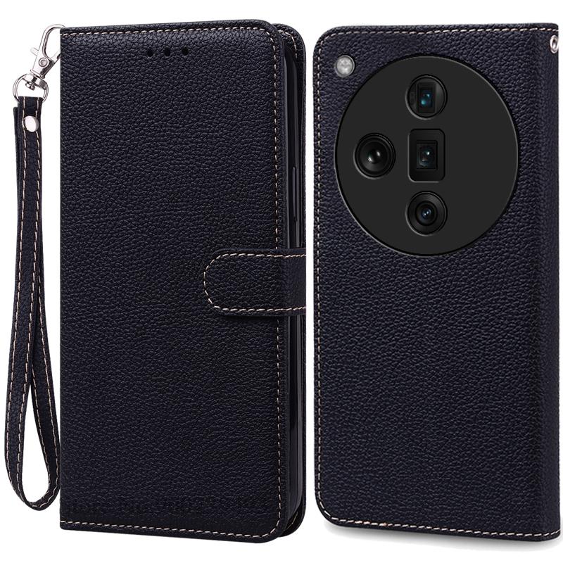 For OPPO Find X7 Case Leather Wallet Flip Case For OPPO Find X7 Ultra Case Soft Silicone Cover Coque Fundas Shell