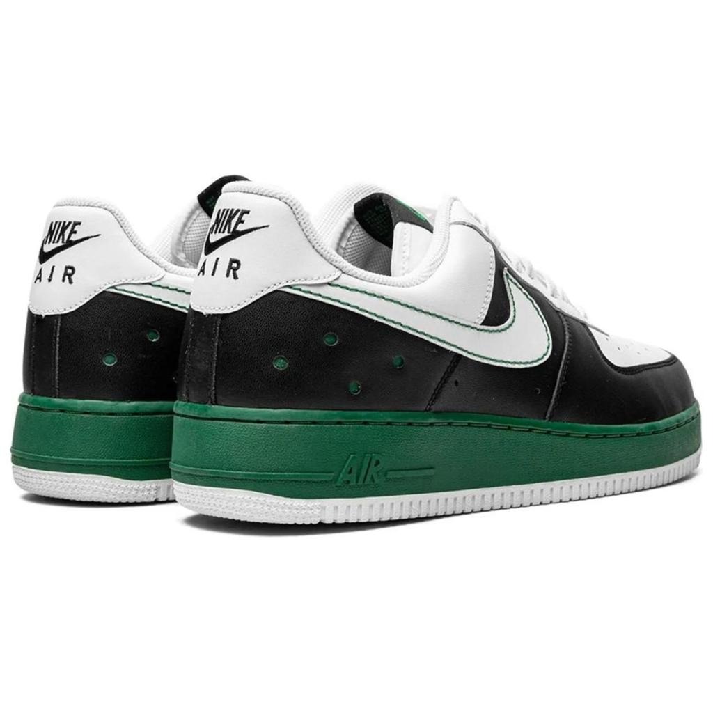 Nike Air Force 1 Low Herren Sneaker Schwarz Weiß-Kieferngrün 317295011