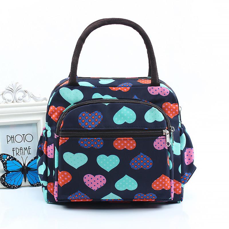 Women's Handbag Thickened Oxford Cloth Bag Bento Lunchbox Bag Middle-aged Mother Handbag To Work with Lunch Bag