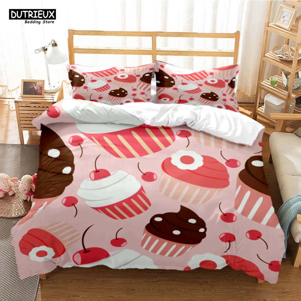 Cartoon Cute Print Digital Print Polyester Bedding Sets Child Kids Covers Boys Bed Linen Set For Teens Bedding Set