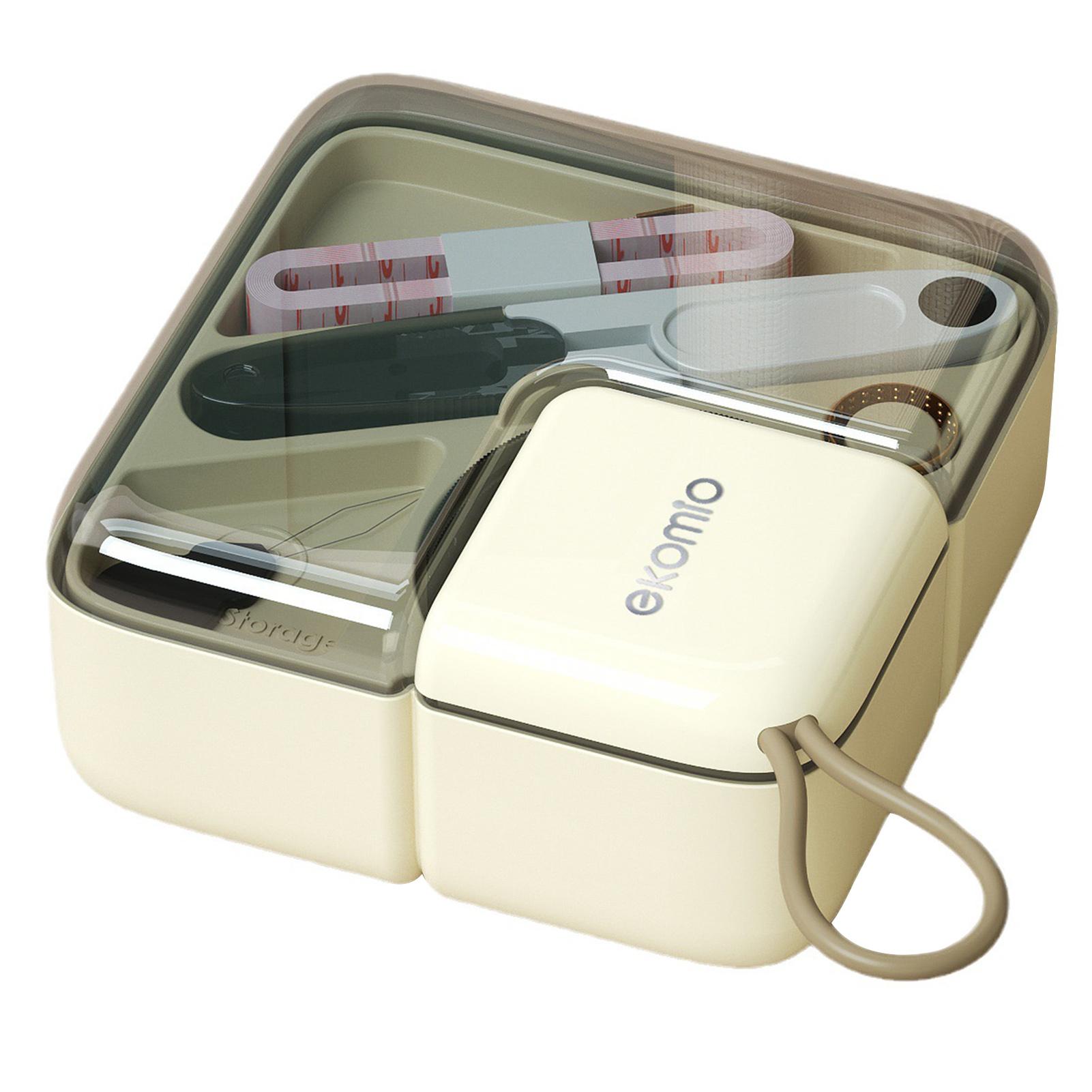 

Multi-Functional Sewing Kit,Sewing Thread Needle Threader Scissors Set, For Home Use Essential Stitching And Mending Tools As Shown кремовый