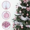 44PCS Gold Christmas Ornament Set Matte and Glitter Finish for Holiday Tree Decorating Sturdy Plastic Balls with Hanging Strings