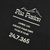 Fila Fusion Letter Print Hooded Sweatshirt Men Sweatshirt Black T11M413206F-BK
