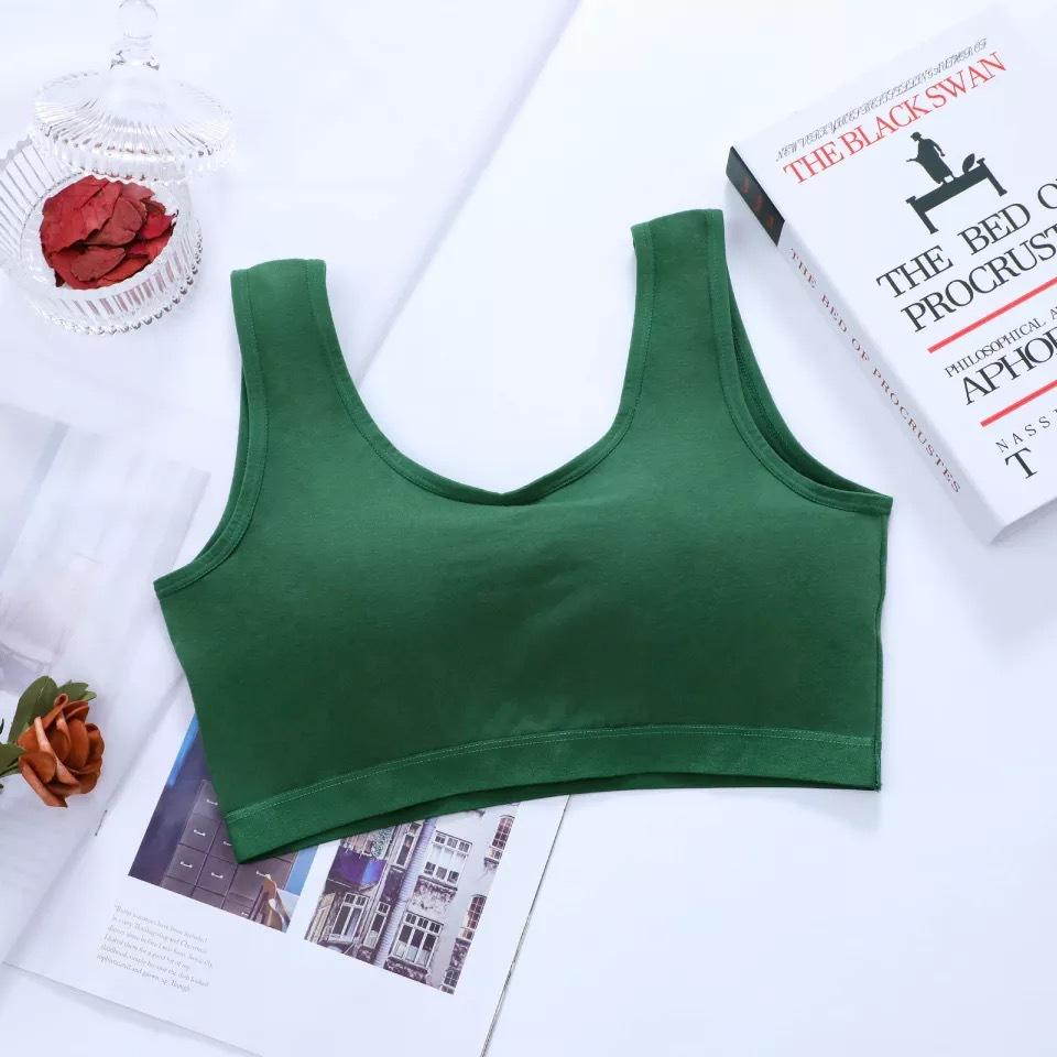 Pure Cotton One-piece Beauty Back Bra, Sling, Chest Wrap, Tube Top, Yoga U-shaped Gathering Underwear Women