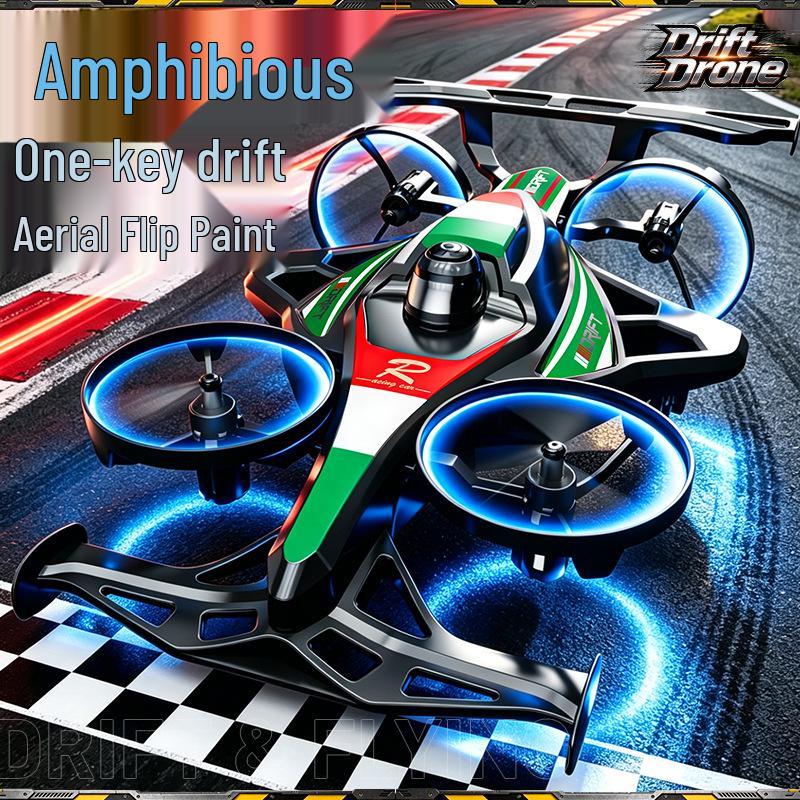 CrossH31 Dual-Mode Land-Air Drone: Remote Control Quadcopter & Stunt Drift Aircraft