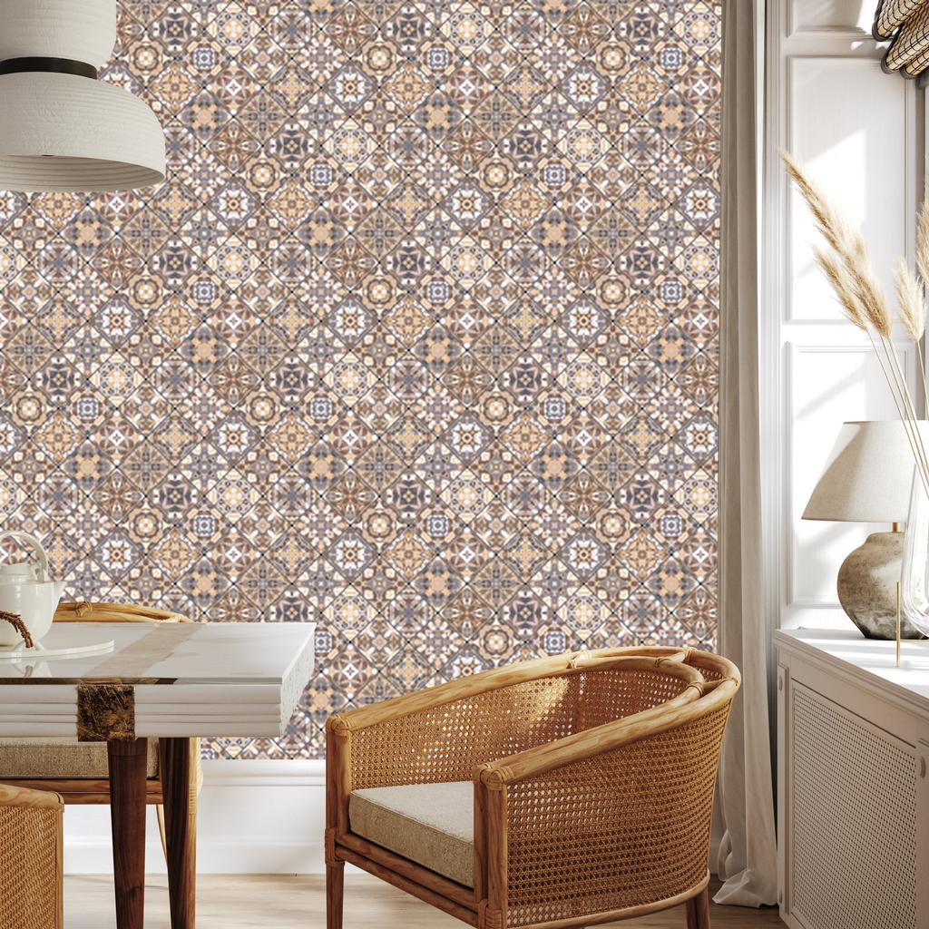 Beautiful oriental-style mosaic wallpaper for living room and bedroom 50x1000