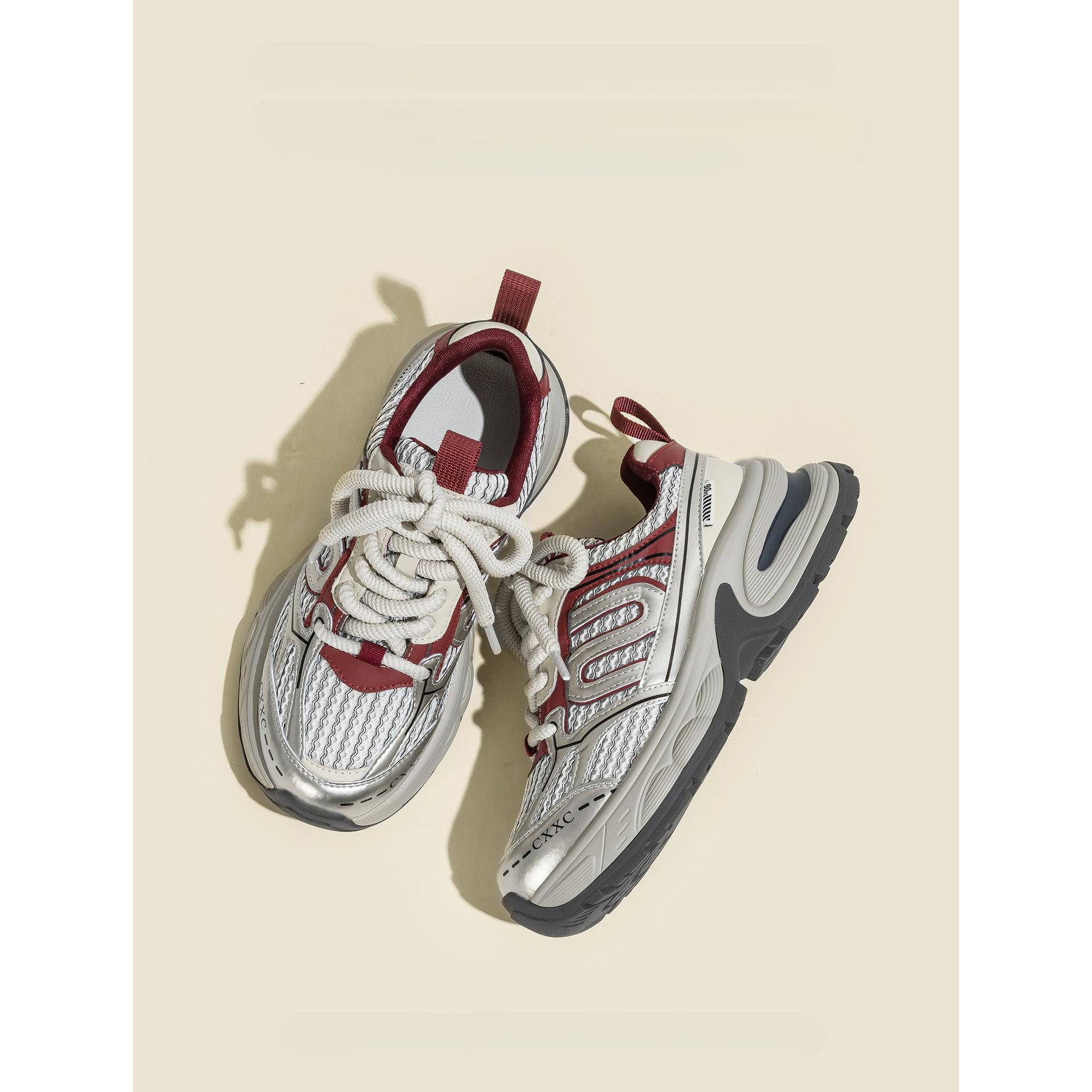 

Zhao Ruth, the same platform dad shoes, women s 2025 autumn new gray feet, small running casual sports shoes 40 красный