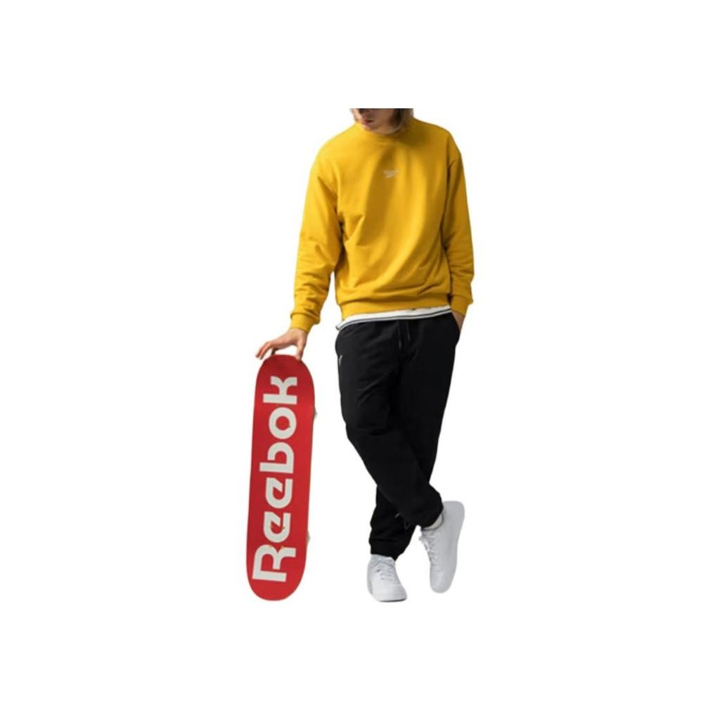 Reebok Comfortable Round Neck Casual Long Sleeve Sweatshirt Unisex Sweatshirt Ginger-Yellow 24FRM305UGY4