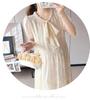 2026 Korean Style Maternity Summer Dress: Stylish, Loose, Plus Size, Medium Length