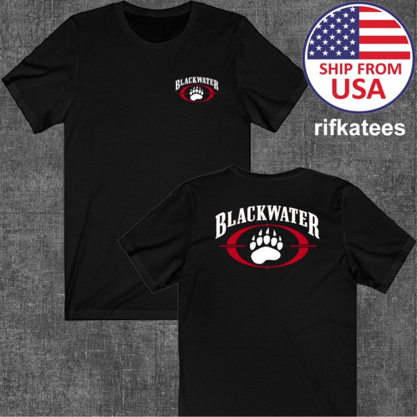 

Винтажная мужская футболка Blackwater с графическим принтом, 100% хлопок, круглый вырез, размеры от S до 4XL, дизайн Black Water Security с красным отпечатком лапы L