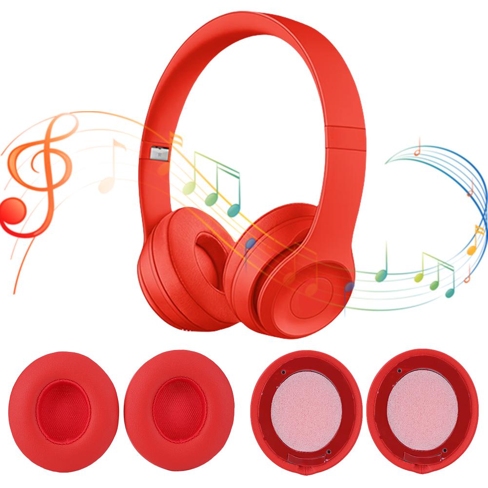 Earpads Cushions Replacement Memory Foam Ear Pads Ear Cushion Headset Ear Cushion for Beats Solo 2/Solo 3 Wireless Headphones