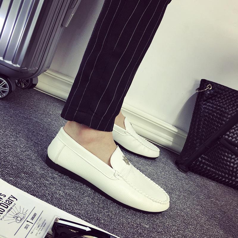 

Doudou shoes men s summer new soft leather soft-soled leather shoes men s fashion one-pedal foot cover lazy shoes driving shoes 39