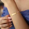 Stainless Steel Curved Bracelet, Bracelet Twist Chain, Gold Women'S Fashion Children'S Gift 1152
