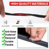 Car Door Rubber Seal Strip 3 Layer Sealing Strip Rubber Seal Protector Weatherstrip Trunk Hood Sealant Sound Insulation Strip