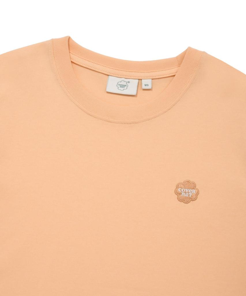COVERNAT WOMAN Small Clover Heart T-Shirt Salmon
