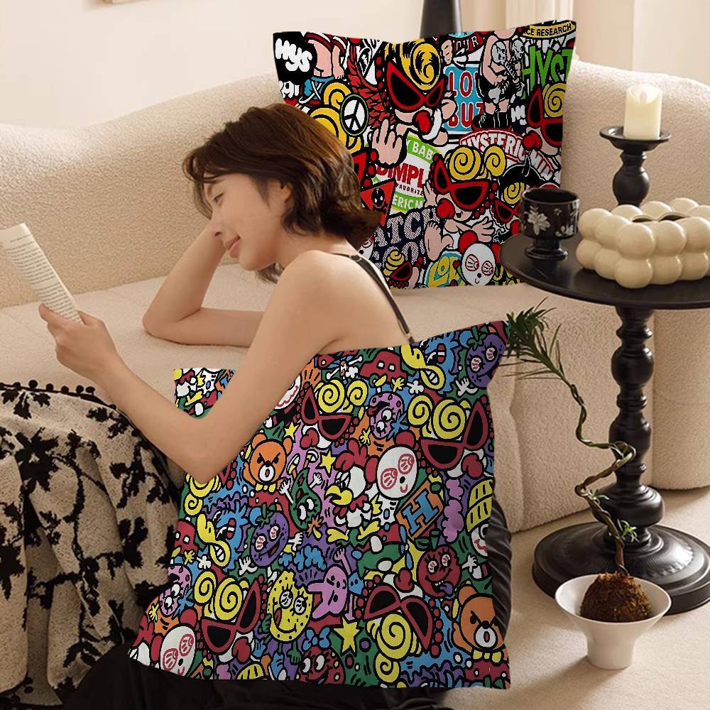 Japan Fashion H-Hysteric M-Mini Cushion Cover Decorative Pillow Sofa Home Decor Case Pillow Cases