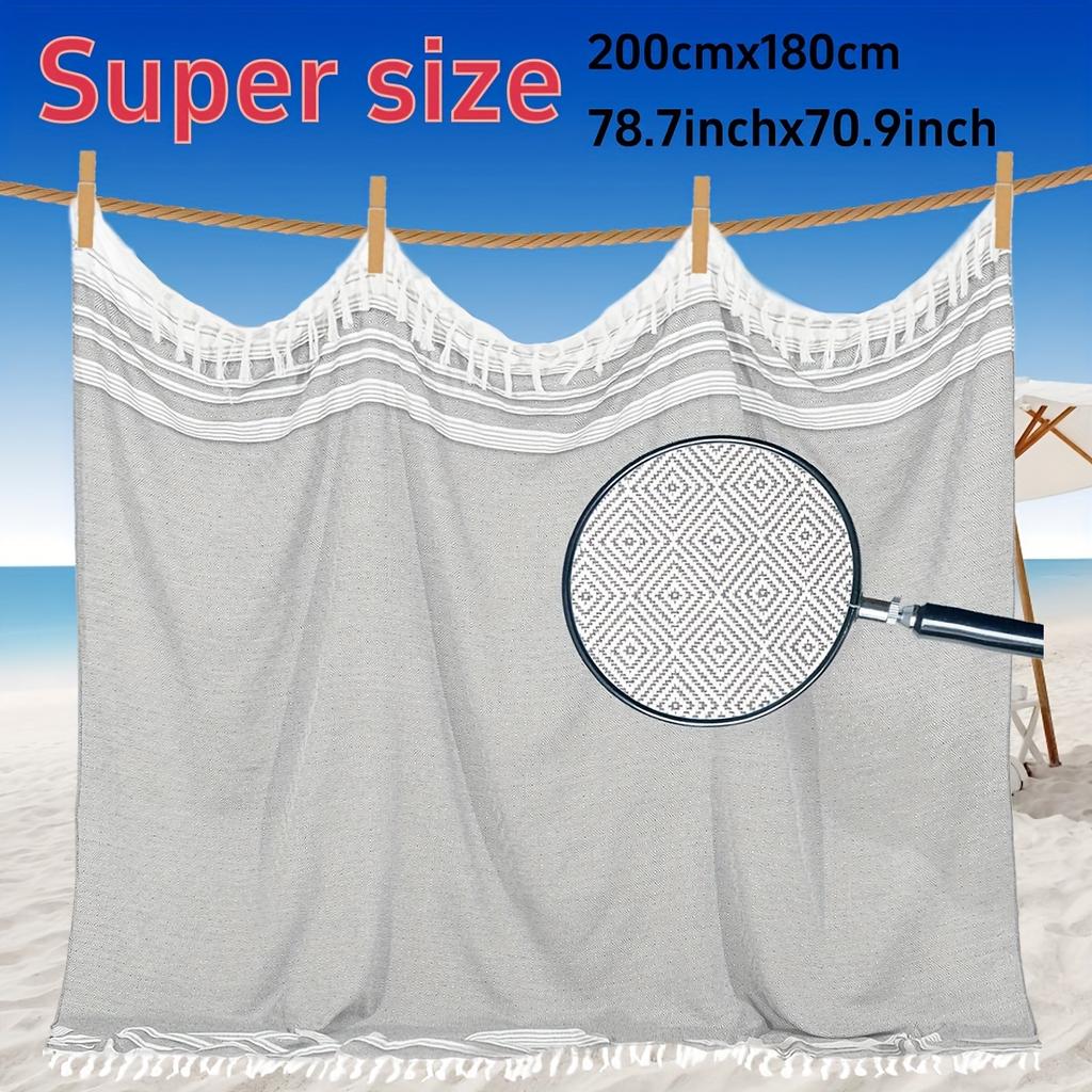 Extra Large Turkish Beach Towel Quick Dry Soft Sand Free Bohemian Blanket For Men Women Perfect Gift Vacation Pool Yoga