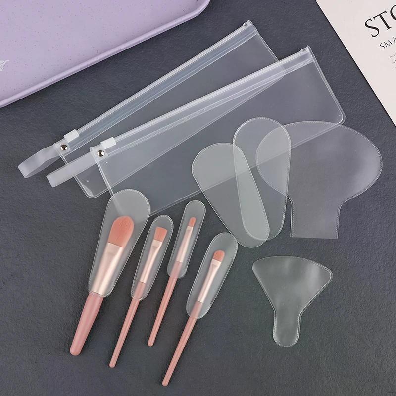 1 buc Huse Pensule Stilou Plasă Machiaj Protector Apărător Plas Elastic Beauty Make Up Pensulă Cosmetică