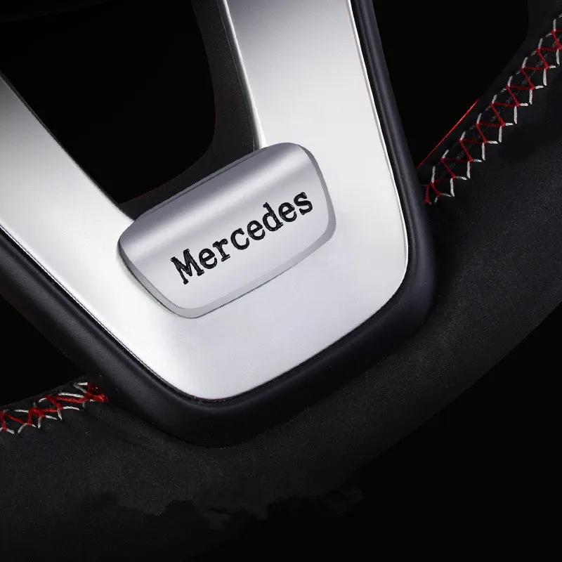 

GLC GLB Car Steering Wheel Badge Emblem Auto Interior Accessories for Mercedes Benz New B/C/E Class A Class C200L GLC GLK New C