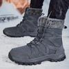 Winterstiefel Wasserdicht Outdoor Herrenstiefel Knöchel Schneestiefel Hoch Herren Winterstiefel