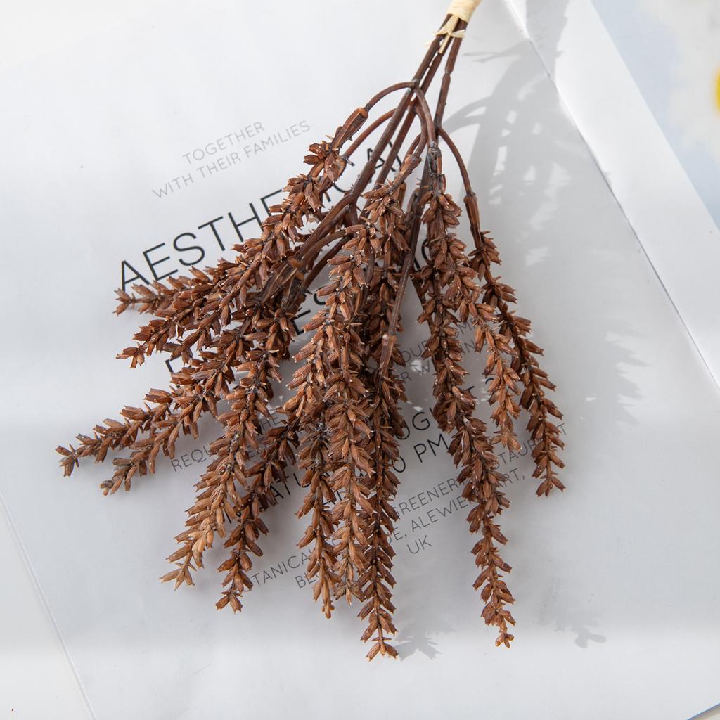 1pc Artificial Plants Wheat Ears Wedding Bridal Bouquet Outdoor Garden Courtyard Home Vase DIY Gift Wreath Table Room Decoration