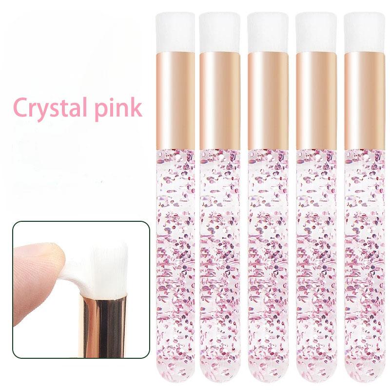 Wholesale 5pcs Crystal Microbrush Eyebrow Lash Makeup Brush Extension Eyelash Cleaning Brush Lash Wash Shampoo Clean Applicator