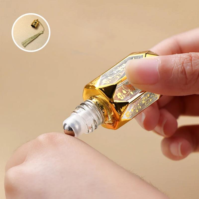 1pc 6ml Essential Oil Dispensing Bottle Middle East Arab Dubai Cosmetic Perfume Dispensing Bottle Tassel Cap Travel Portable