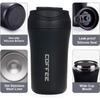 14Oz Insulated Stainless Steel Travel Coffee Mug Spill Proof Travel Mug with Straw Reusable Drinkware for Hot and Cold Beverages