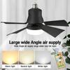 LED Ceiling Fan with Remote Control Modern Smart Wireless Fans Bedroom and Living Room Lighting 30W Adjustable E27 Base