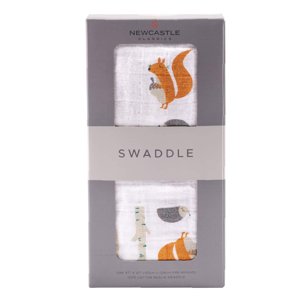 

Пеленка из хлопкового муслина Newcastle Classics Японская мягкая и пушистая детская Лес 0 месяцев и [Официальный продукт] Одеяло, Подарок, Друзья, Вверх, NC-SC609