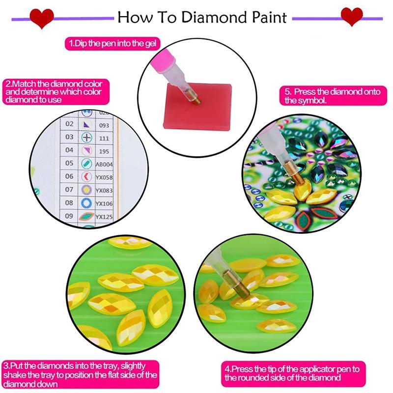 Ästhetisches unregelmäßiges Form 5D Perlen Diamantmalerei DIY Kunst-Kit