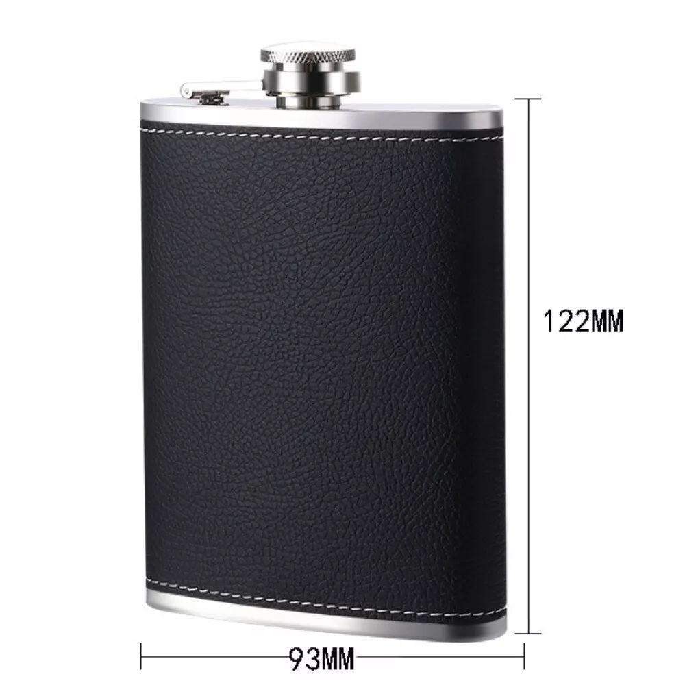 

Portable Stainless Steel Flask With - Veneer Finish For Outdoor Use One Size чёрный