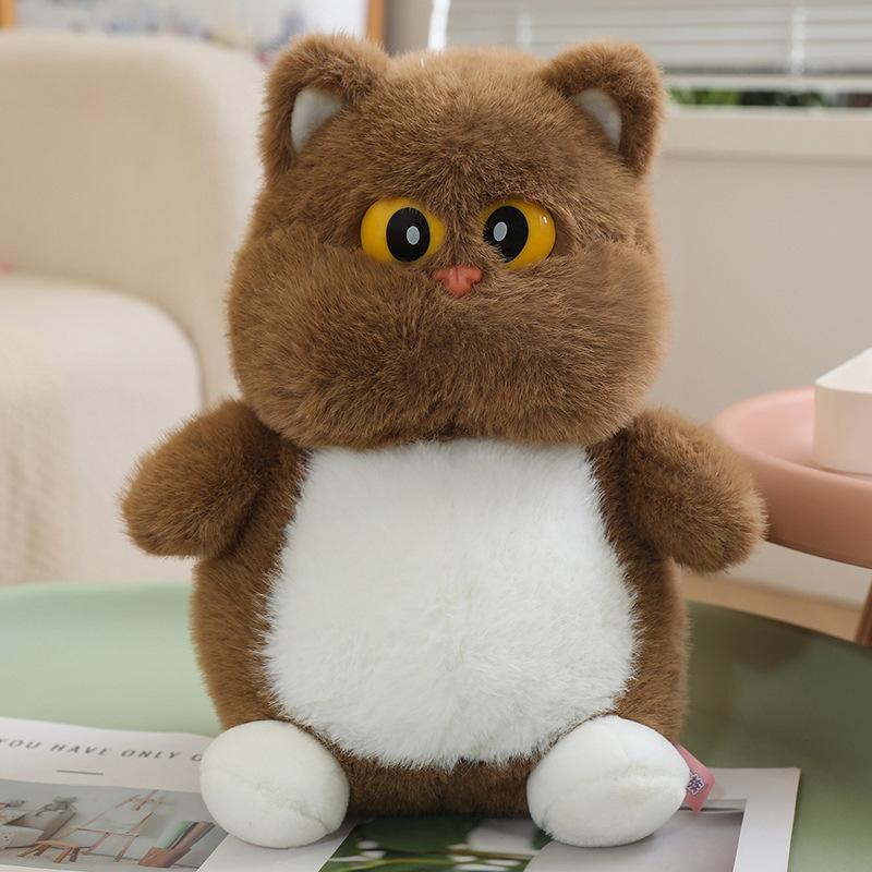 Cute Big-Eyed Cat Doll Plush Toy Kitten Doll Children'S Company Soothing Rag Doll Birthday Gift