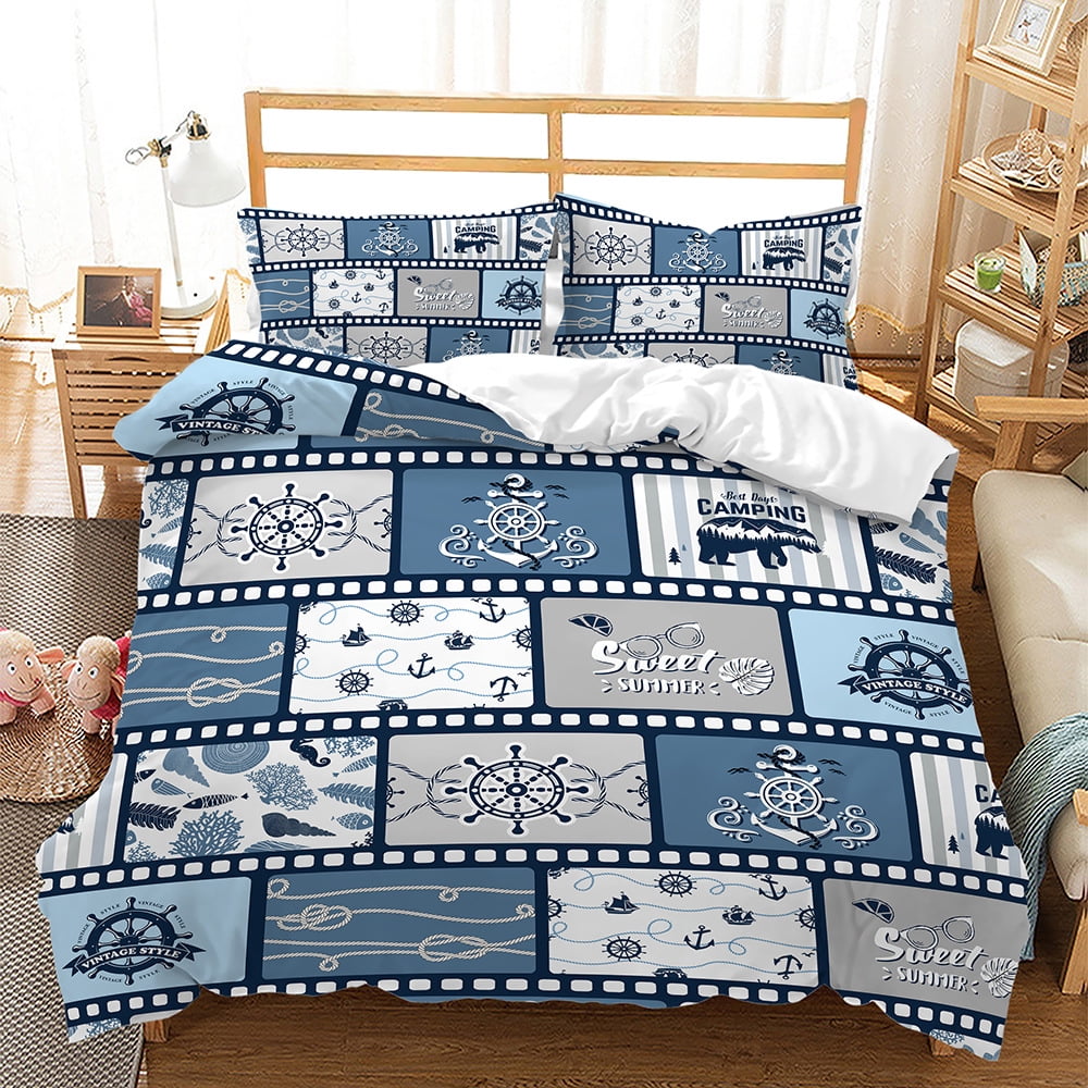 Comforter Anchor Pattern Home Soft Bedding For Adults And Children Suitable Anchor Loversbeautiful Warm And Comfortable