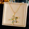 DIEYURO 316 Stainless Steel Golden Minimalist Heart Necklace For Women Fashion Trend Girl Jewelry Valentine's Day Gift Joyas
