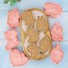 6 Pcs/set Cookie Cutters Plastic 3D Cute Cartoon Pressable Biscuit Mold Cookie Stamp Kitchen Baking Pastry Bakeware
