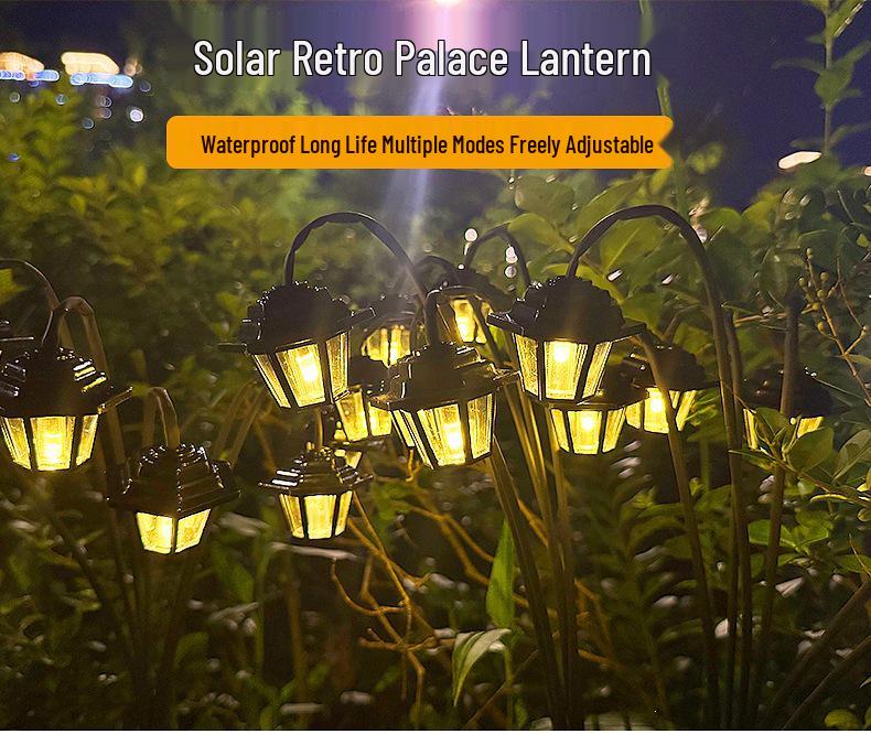 Solar Hexagonal Outdoor Lantern: Waterproof Yard & Garden Atmosphere Light