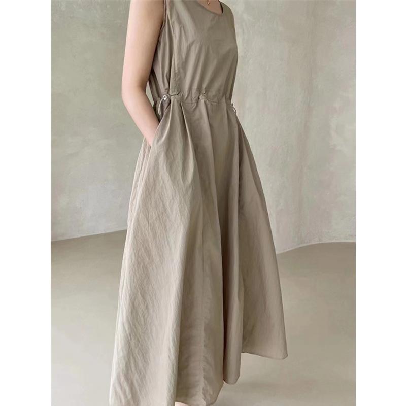 Summer 2 Pieces Women's Dress Suits Turn-down Short Jacket and Solid Casual Tank Dress Sets Outfits Spring