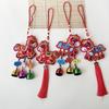 Chinese Red Spring Festival Bell Pendant Horse Wind Chimes Decoration  Festive Accessory