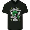 St Patricks Day Let the Shenanigans Begin Mens V-Neck Cotton T-Shirt